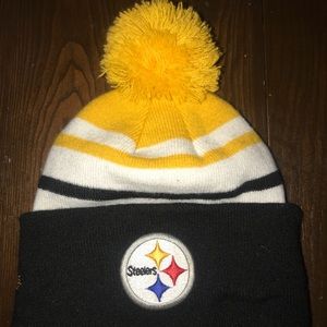 Pittsburgh Steelers Ball Top Logo Beanie